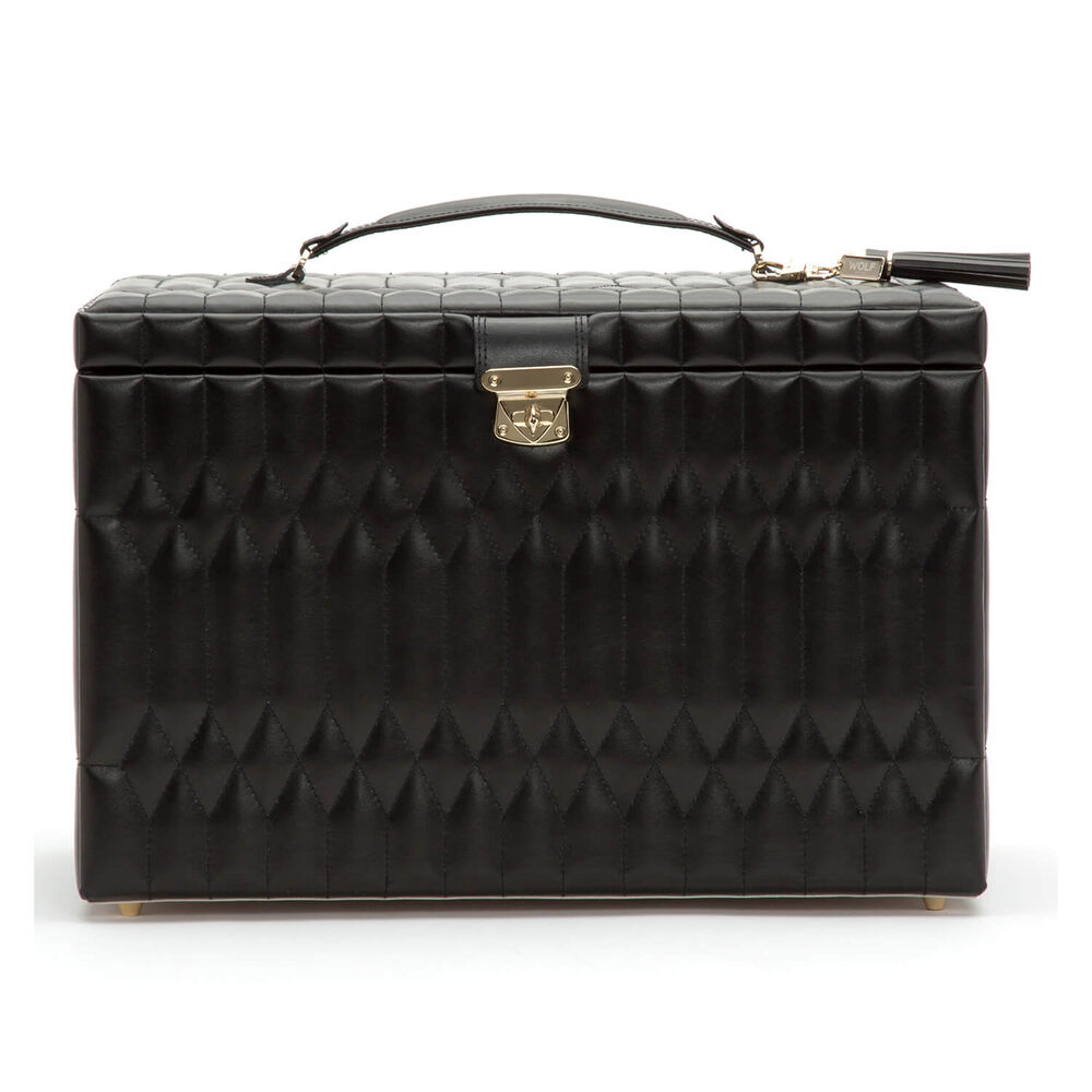 WOLF CAROLINE Extra Large Black Jewellery Case