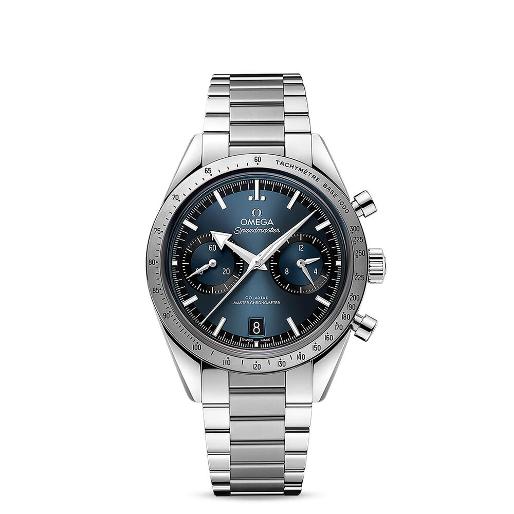 OMEGA Speedmaster '57 Co-Axial Master Chronometer Chronograph 40.5mm Blue Dial Bracelet Watch
