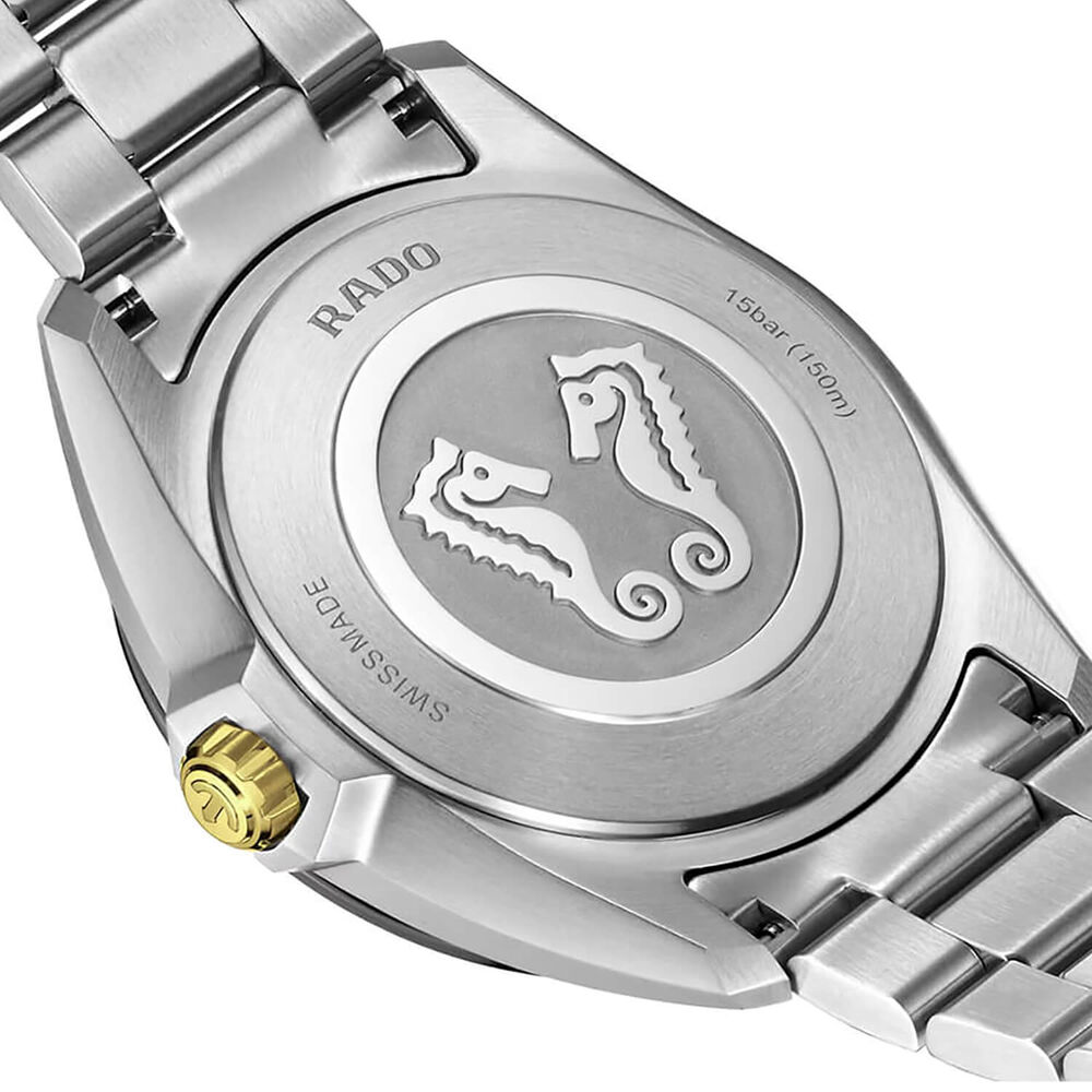 Rado HyperChrome Quartz 41.5mm Black Dial Two Tone Steel Bracelet Watch image number 3
