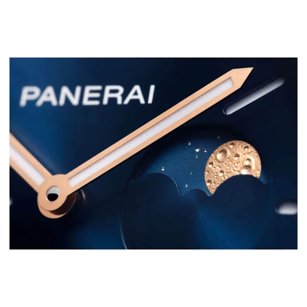 Panerai Luminor Due 38mm Luna Blue Dial Strap Watch image number 4