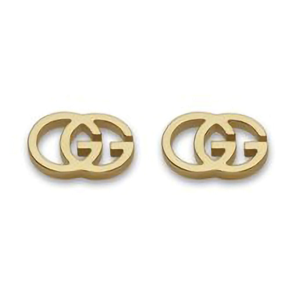 Gucci GG Running Tissue 18ct gold stud earrings