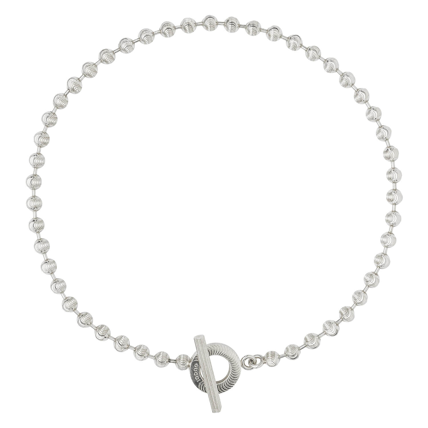 Gucci Boule Chain Silver Necklace
