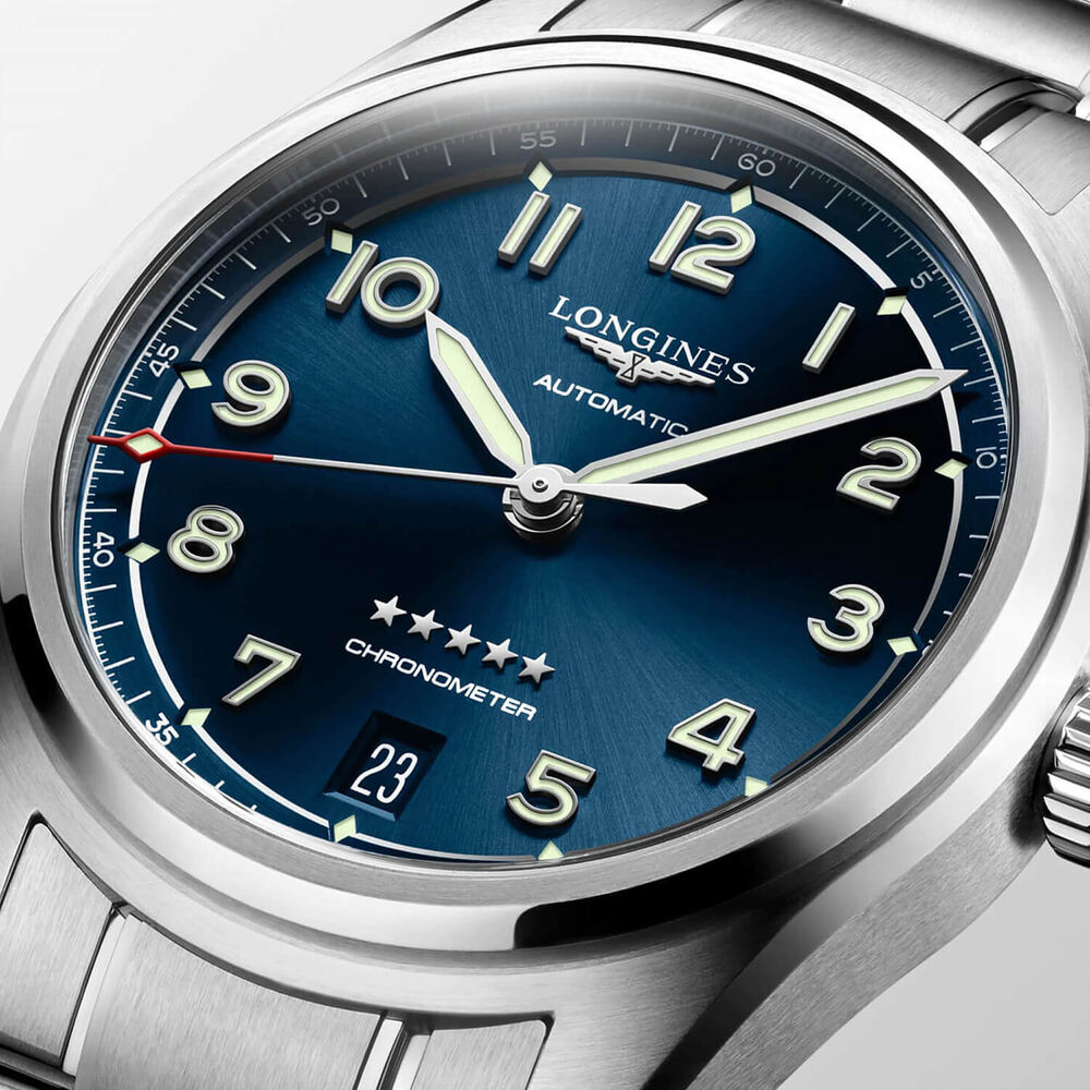 Longines Avigation Spirit 37mm Automatic Blue Dial Steel Case Bracelet Watch image number 2