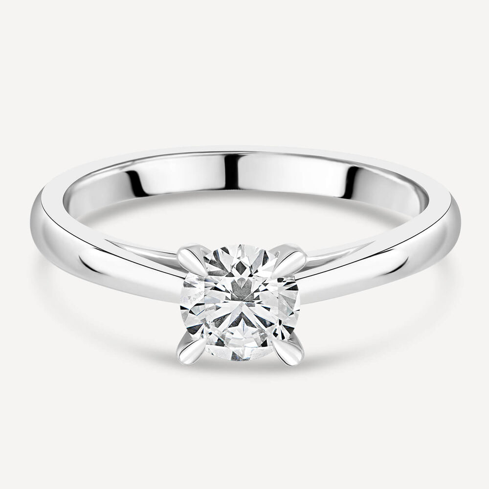 Platinum 0.60ct Amia Diamond Solitaire Ring image number 6