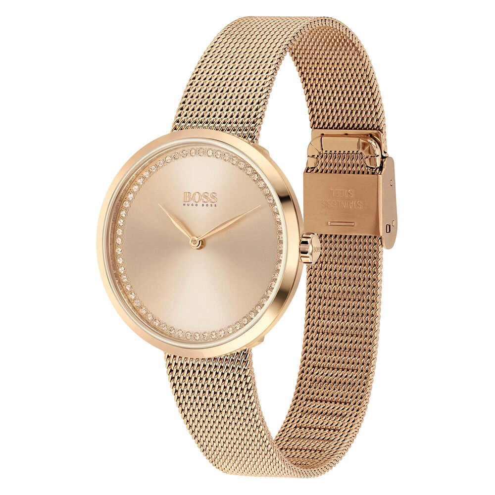 BOSS Praise Rose Gold Dial 36mm Ladies Watch