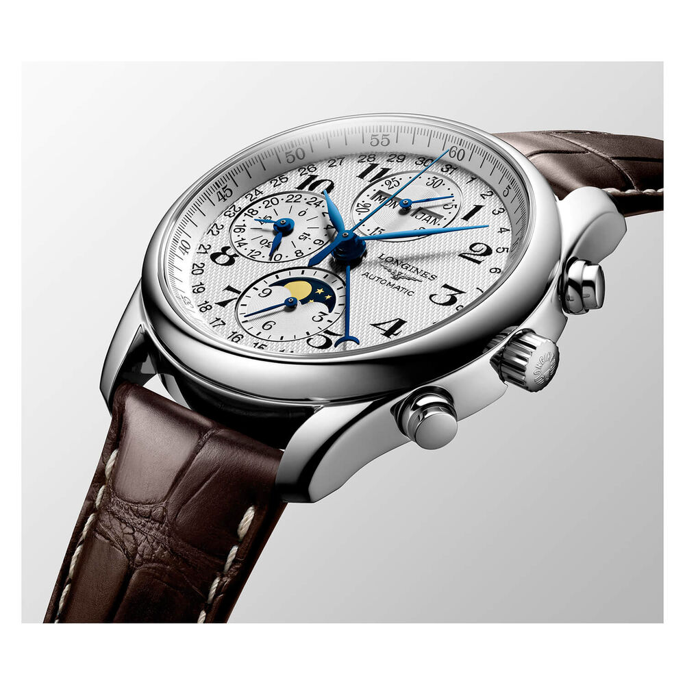 Longines Master Collection Moonphase 40mm Brown Watch image number 3