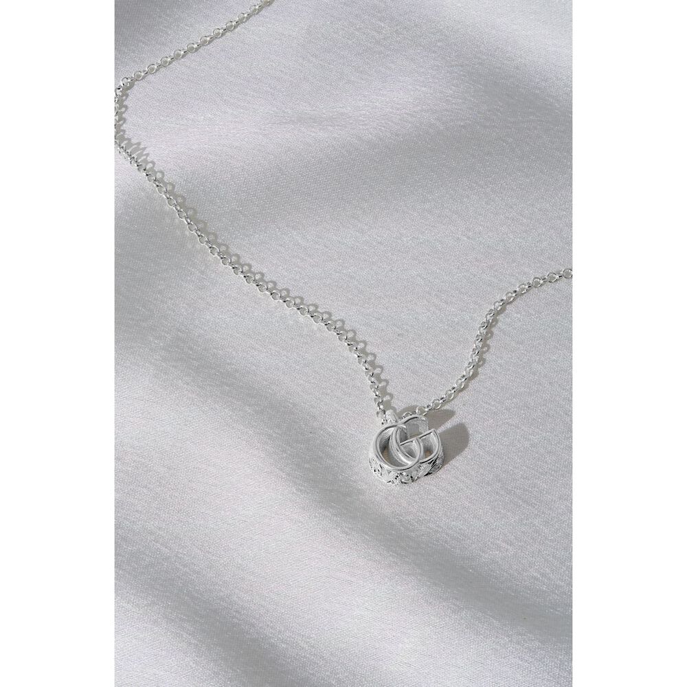 Gucci GG Marmont Shinny G Silver Necklet