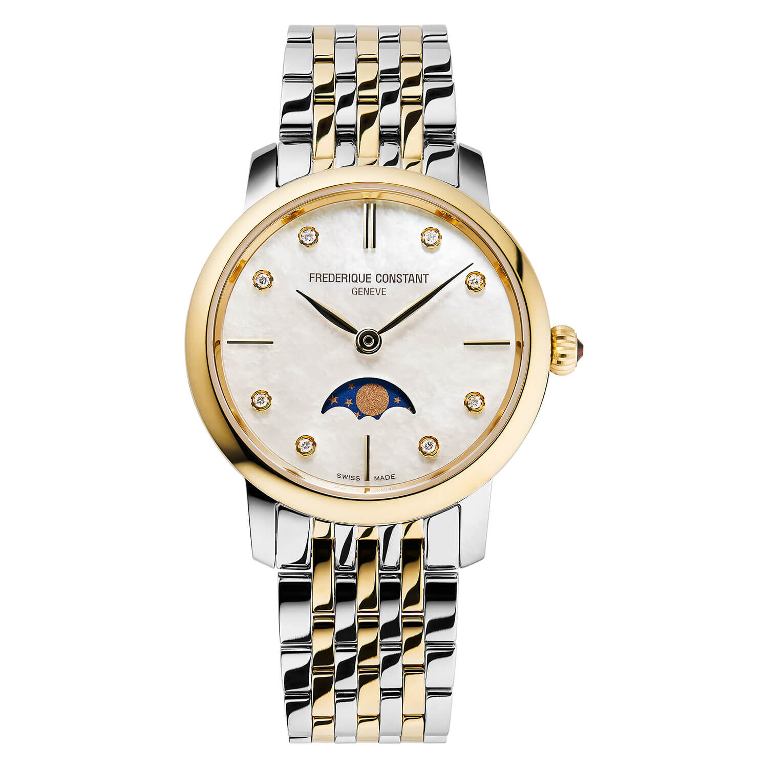 Frederique Constant Moonphase Gold 30mm Ladies Watch