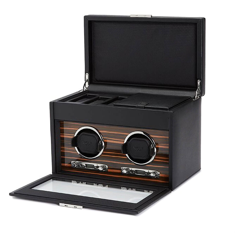 WOLF ROADSTER Double Black Watch Winder