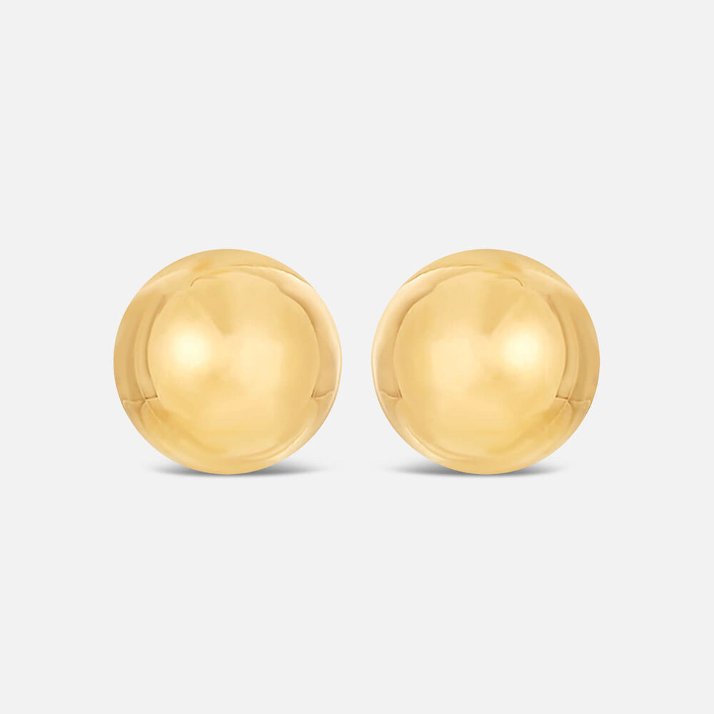 9ct Yellow Gold 3mm Polished Ball Stud Earrings