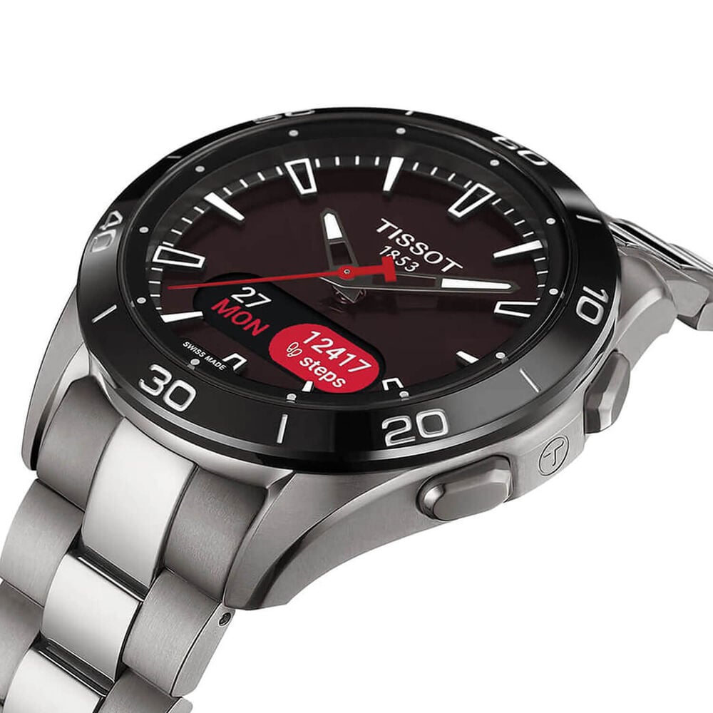 Tissot T-Touch Connect Sport 43.75mm Black Dial Steel Bracelet Watch