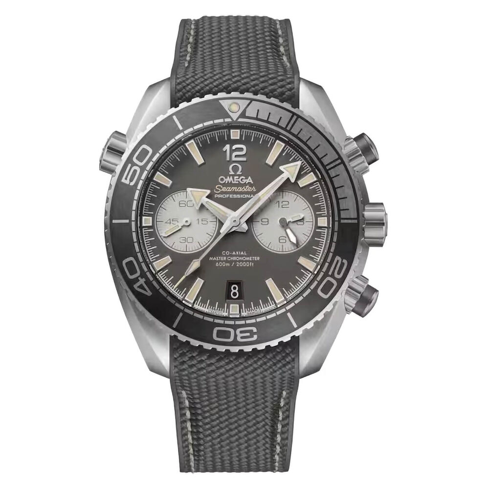 OMEGA Seamaster Planet Ocean 600M 45.5mm Grey Dial Rubber Strap Watch image number 0
