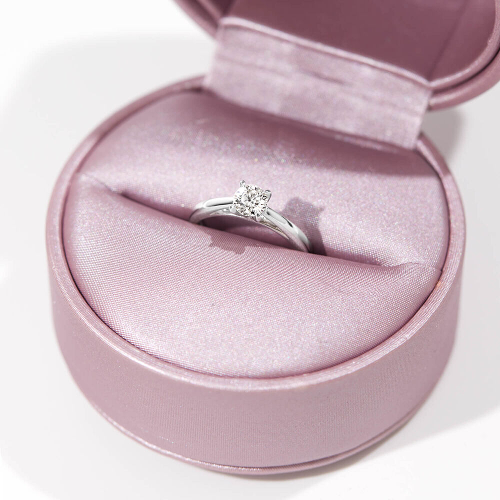 Platinum 0.50ct Amia Diamond Solitaire Ring image number 2