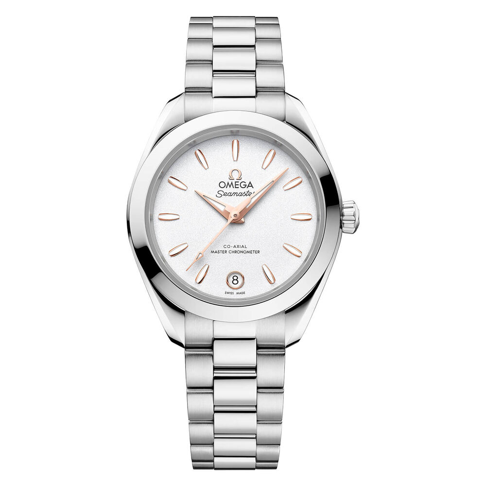 OMEGA Aqua Terra 150M 30mm Silver Dial Steel Bracelet Watch image number 0