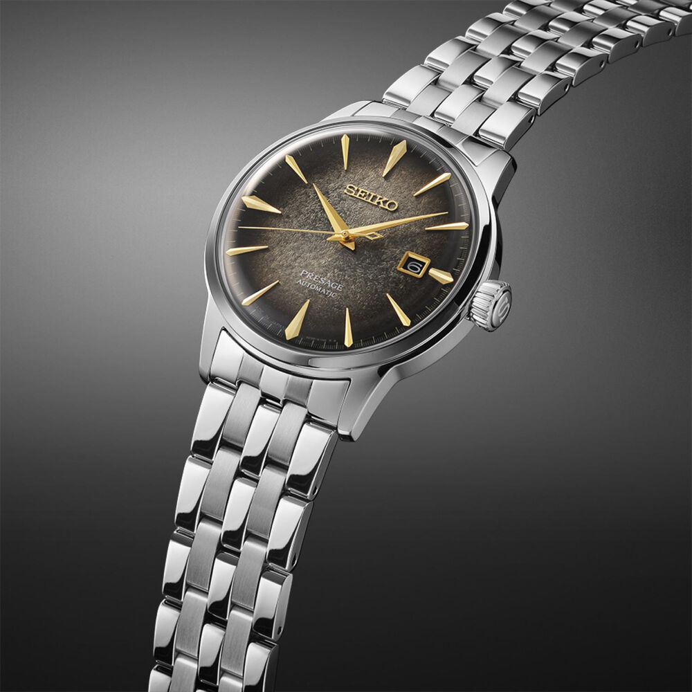 Seiko Presage Cocktail Time Star Bar Limited Edition 40.5mm Gradiation Dial Bracelet Watch image number 2