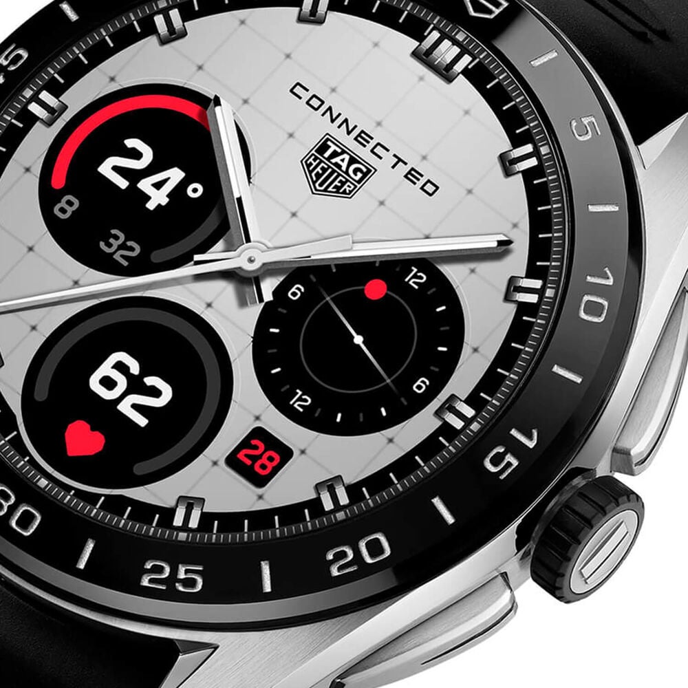 TAG Heuer Connected Calibre E5 45mm Dial Black Rubber Strap Watch image number 2