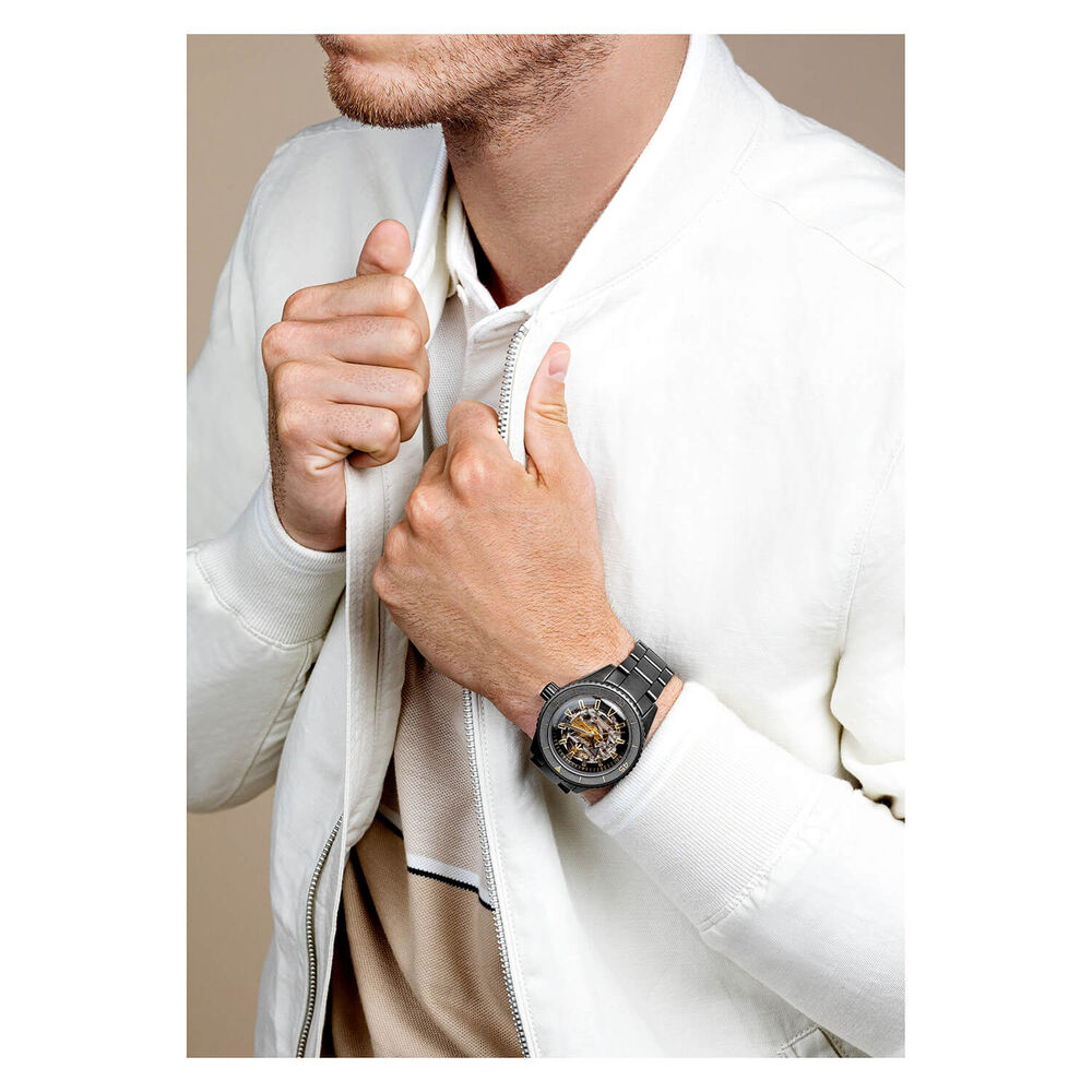 Pre-Owned Rado Captain Cook High-Tech Ceramic Limited Edition 43mm Black Dial Bracelet Watch