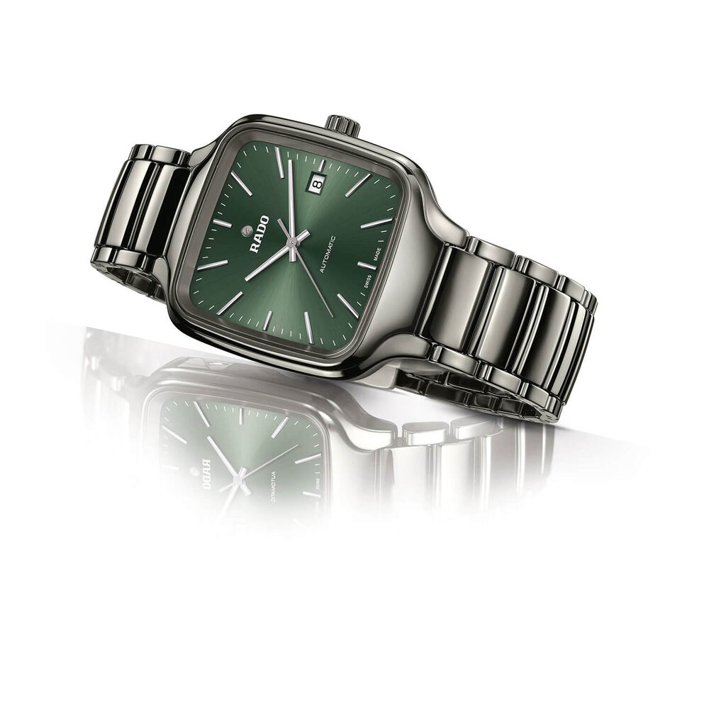 Rado True Square Automatic Green Dial 38mm Unisex Watch