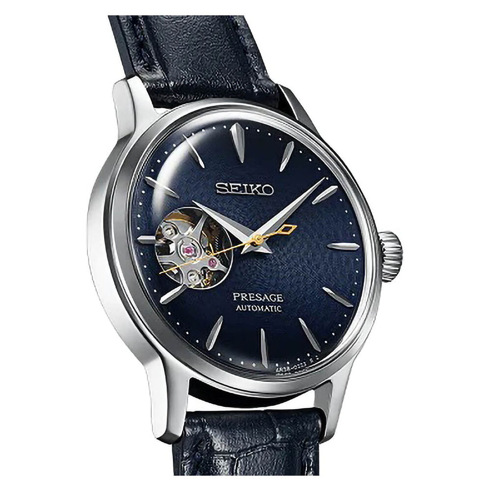 Seiko Presage Cocktail Time "Blue Moon" 40.5mm Blue Dial Blue Strap Watch