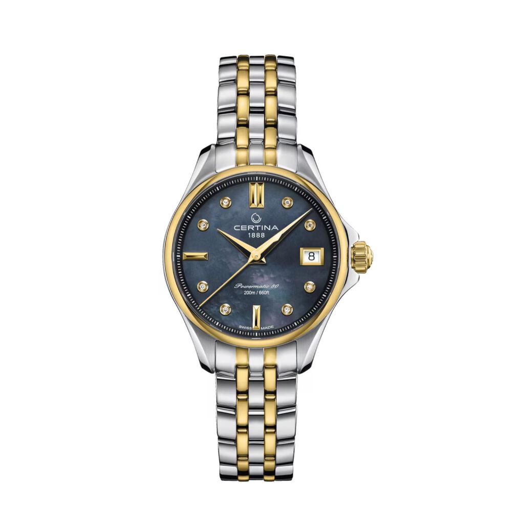 Certina DS Action Lady Powermatic 80 29mm Dark Mother of Pearl Dial Steel Bracelet Watch