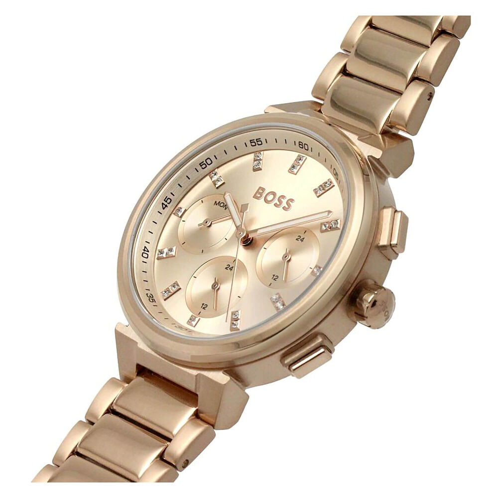 BOSS One 38mm Rose Dial Rose Gold IP Case Watch image number 3