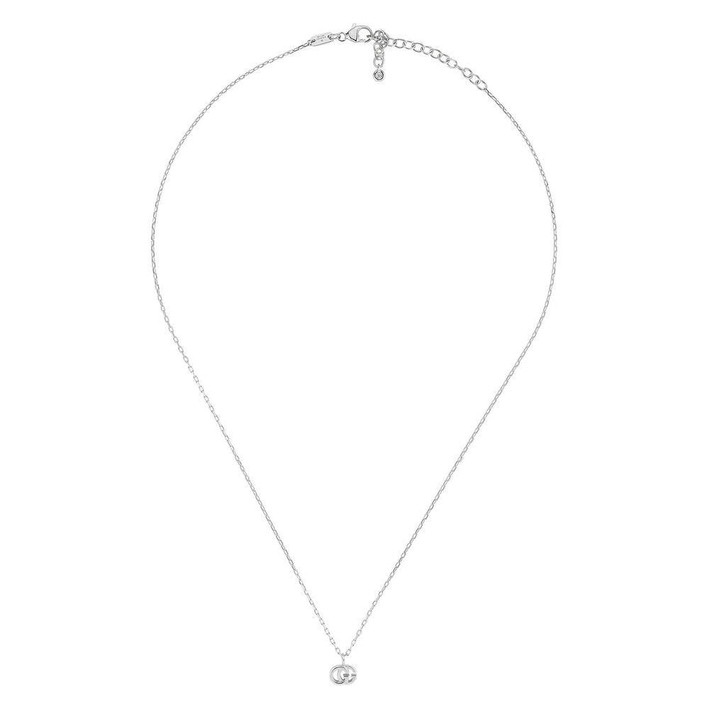 Gucci GG Running 18ct White Gold and Diamond Necklace image number 1