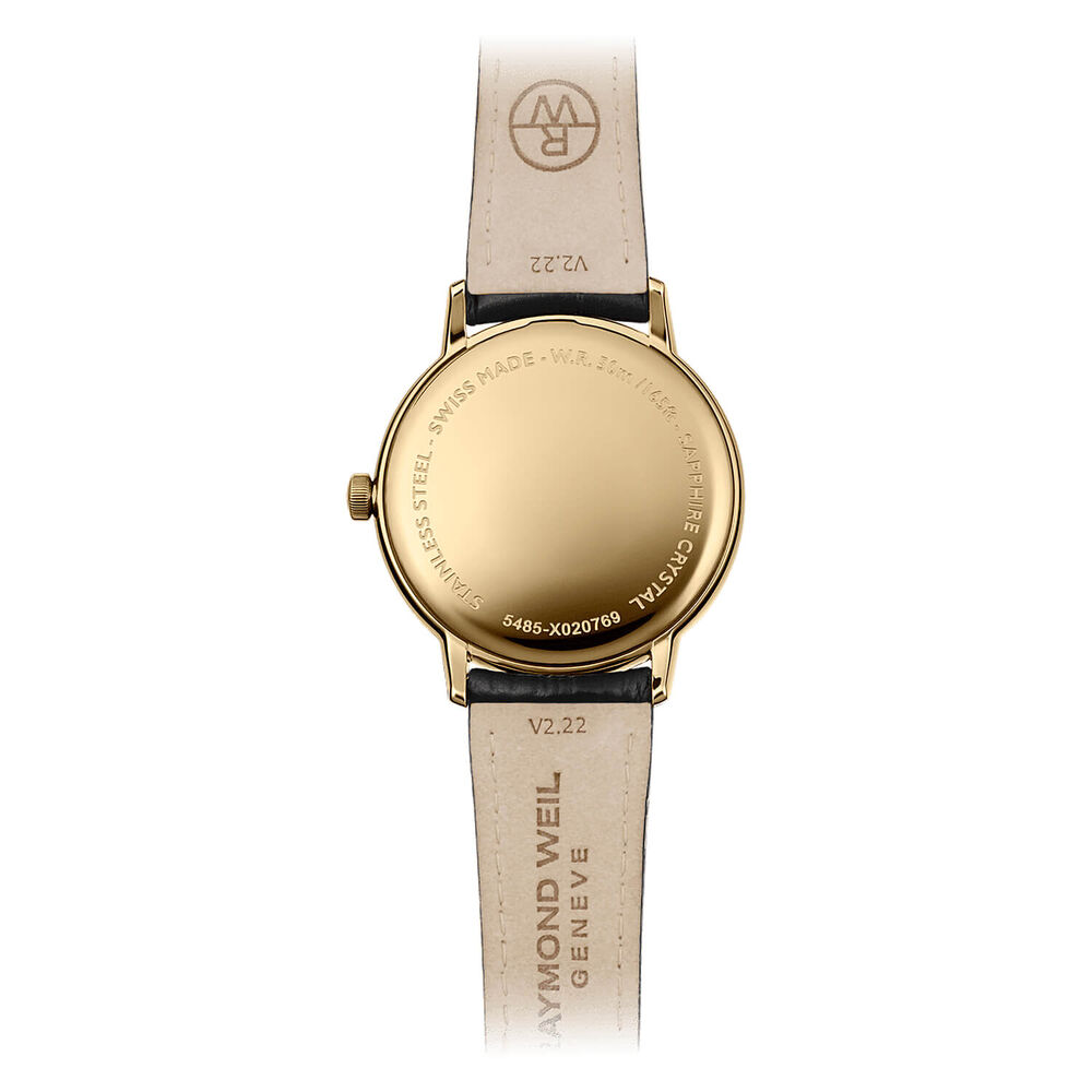 Raymond Weil Toccata 39mm White Roman Numerals Dial Yellow Gold PVD Case Watch image number 2