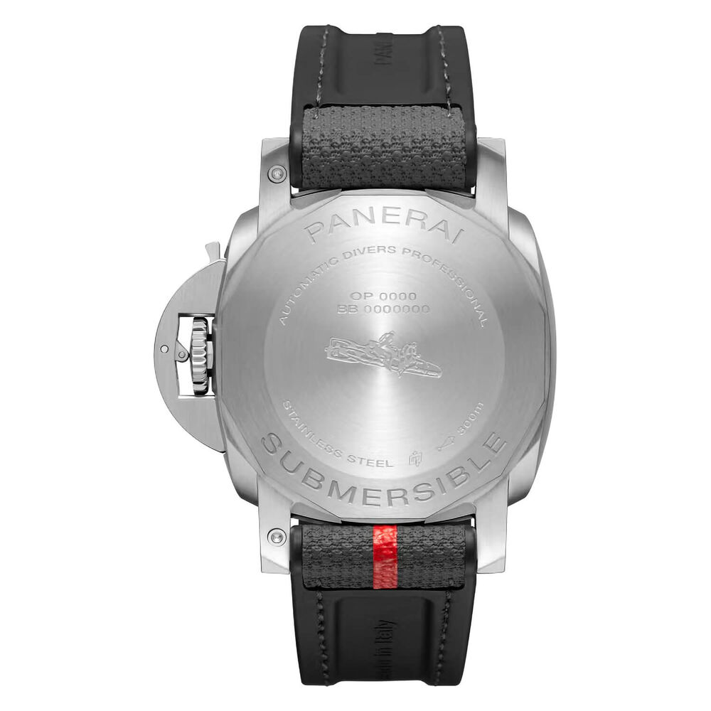 Panerai Submersible Luna Rossa 42mm White Dial Grey Strap Watch