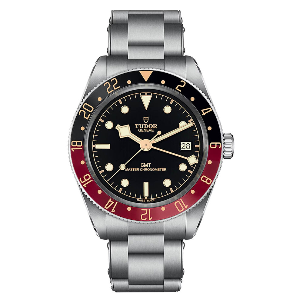 TUDOR Black Bay 58 GMT 39mm Dial Black & Burgundy Bezel Steel Bracelet Watch image number 0