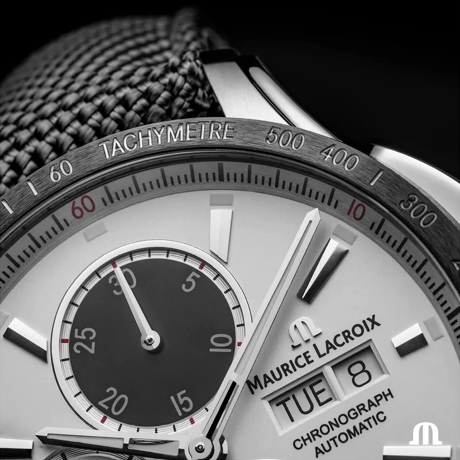 Maurice Lacroix Pontos S Chronograph 43mm Panda Dial Watch