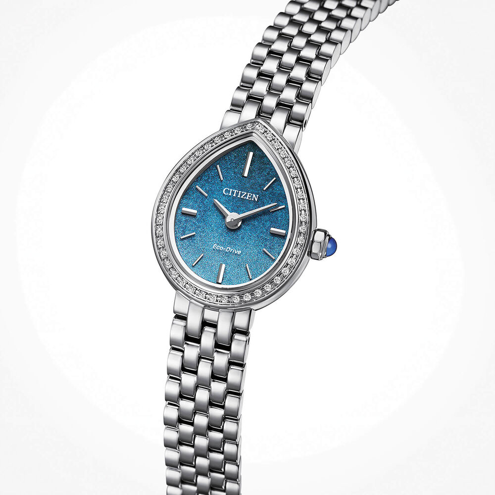 Citizen L Rainell 20mm Blue Dial Steel Bracelet Watch