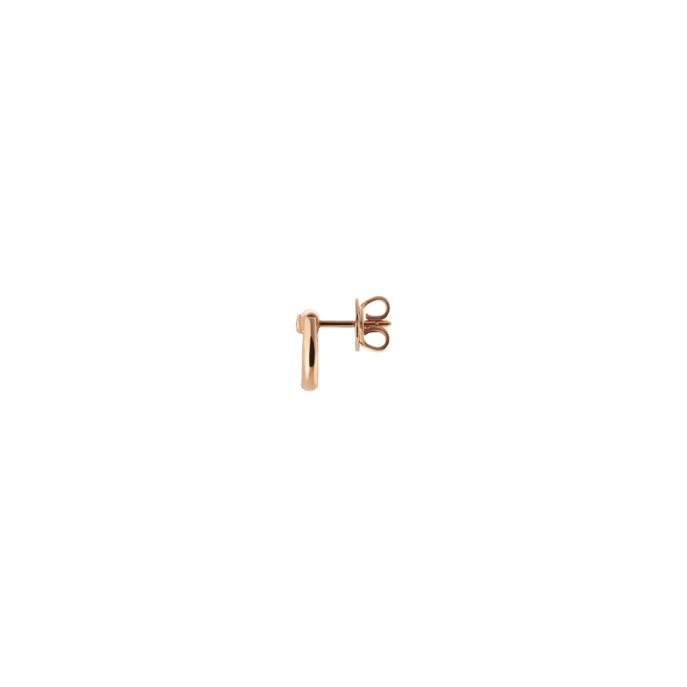 Gucci Horsebit 18k Rose Gold 0.03ct Diamond Stud Earrings