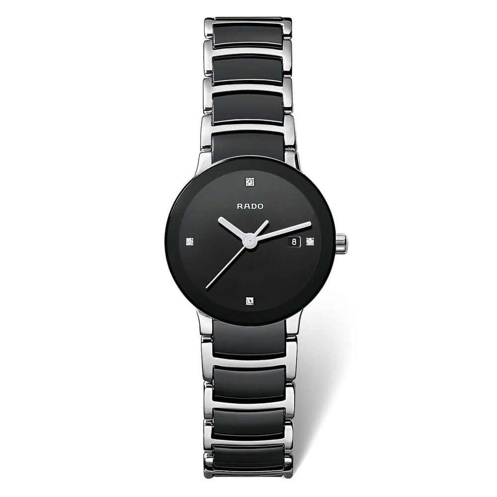 Rado Centrix Diamond Dial Ceramic Stainless Steel Bracelet Watch