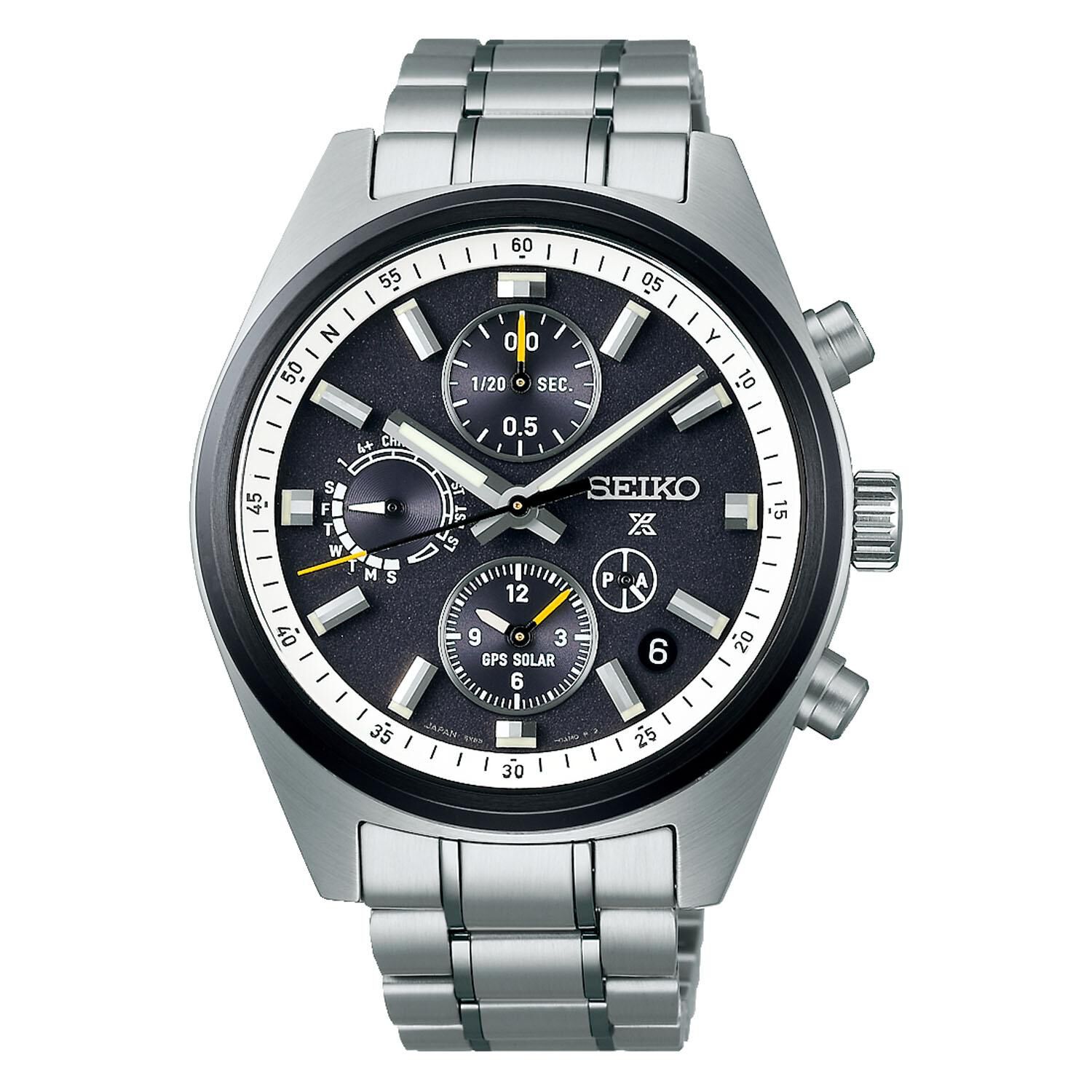 Seiko Prospex GPS Solar Chronograph Speedtimer Black Watch