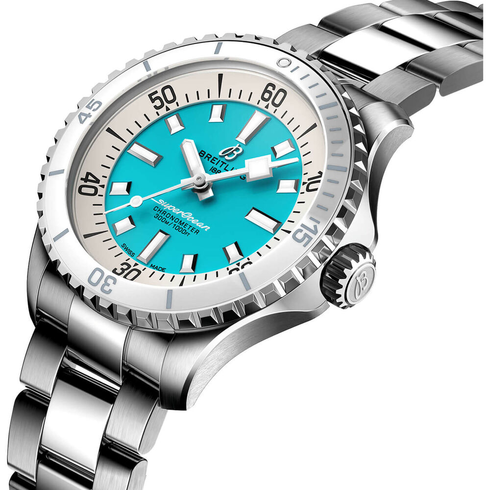 Breitling Superocean Automatic 36 Blue Dial Bracelet Watch image number 1