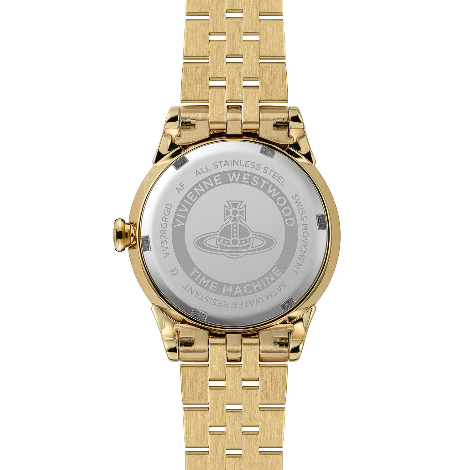 VW Little Seymour 32mm Olive Green Dial Gold Bracelet Watch