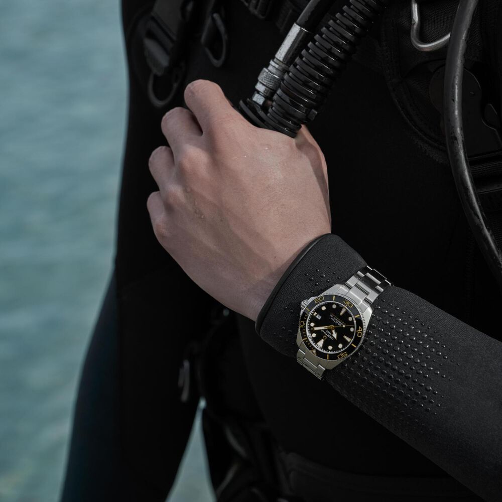Certina DS Action Diver 40.5mm Black Dial Steel Bracelet Watch image number 6
