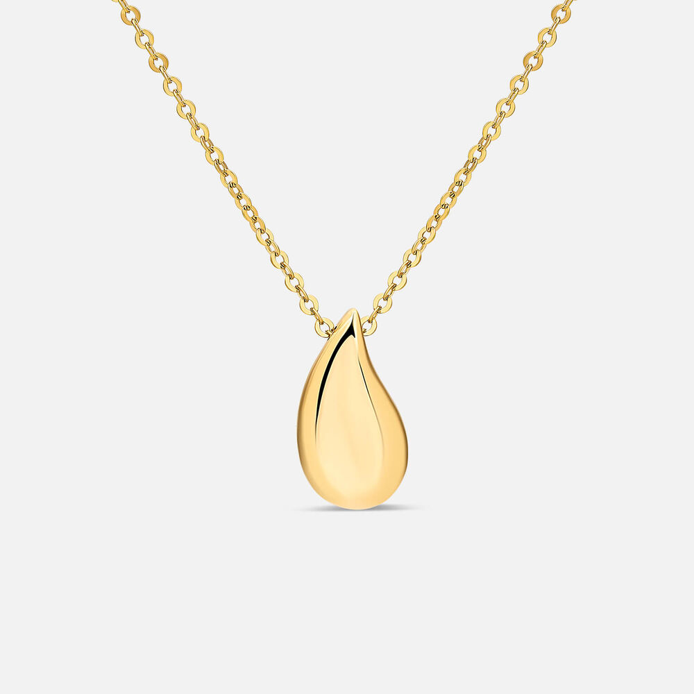 9ct Yellow Gold Polished Tear Pendant