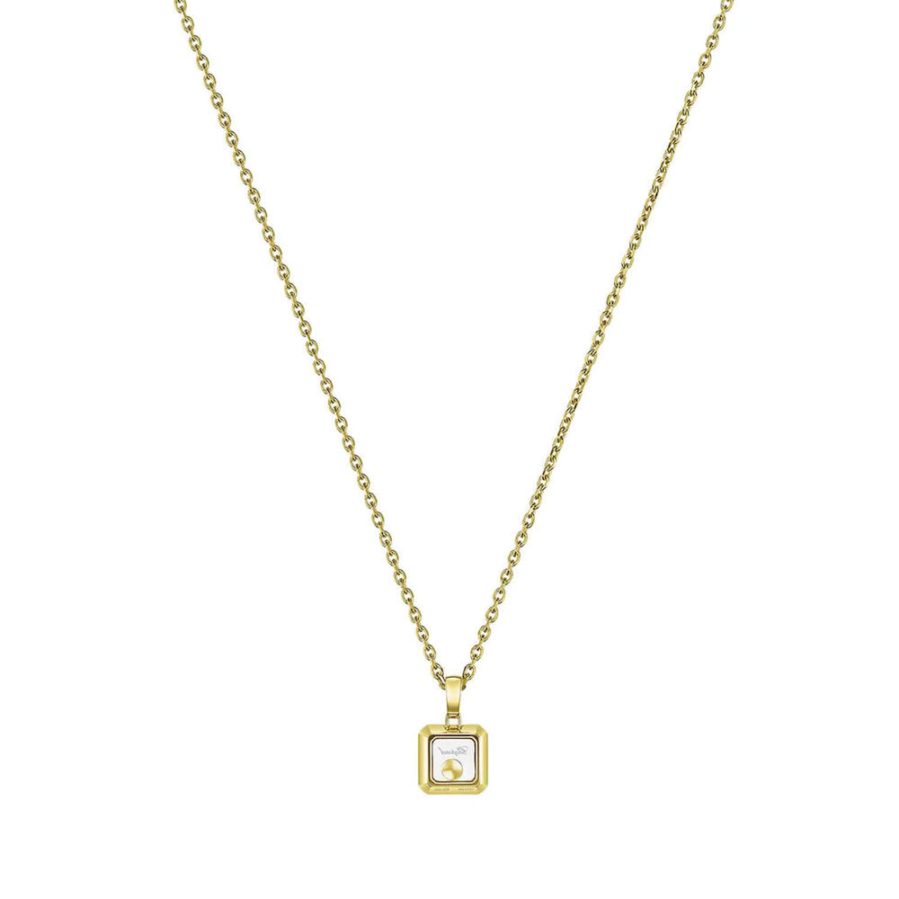Chopard Happy Diamonds Icons 18ct Yellow Gold 0.05ct Diamond Square Pendant image number 3