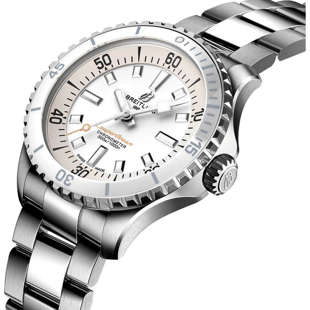 Breitling Superocean Automatic 36 White Dial Bracelet Watch image number 1