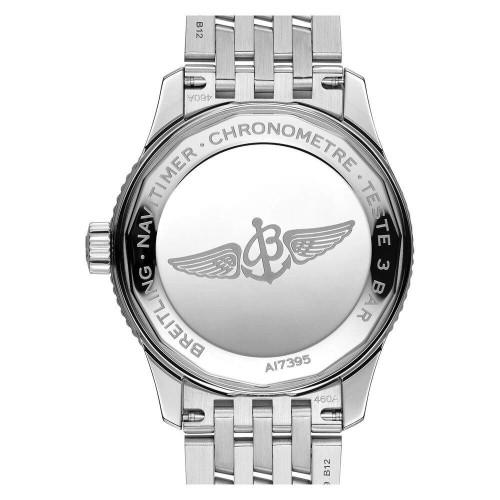 Breitling Navitimer 35mm Chronometer Caliber 17 Silver Steel Watch image number 1