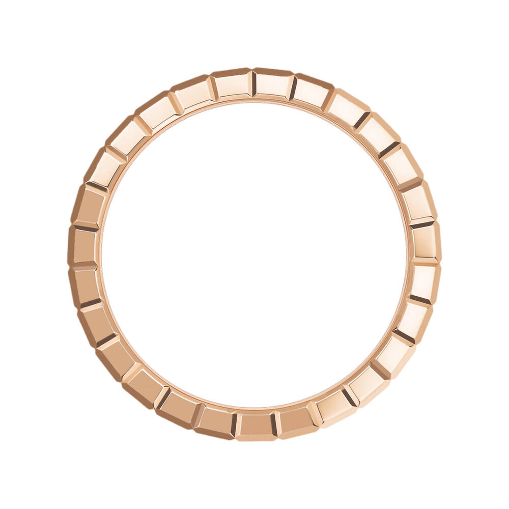 Chopard Ice Cube 18ct Rose Gold 0.30ct Diamond Ring (UK Size M - N) image number 2