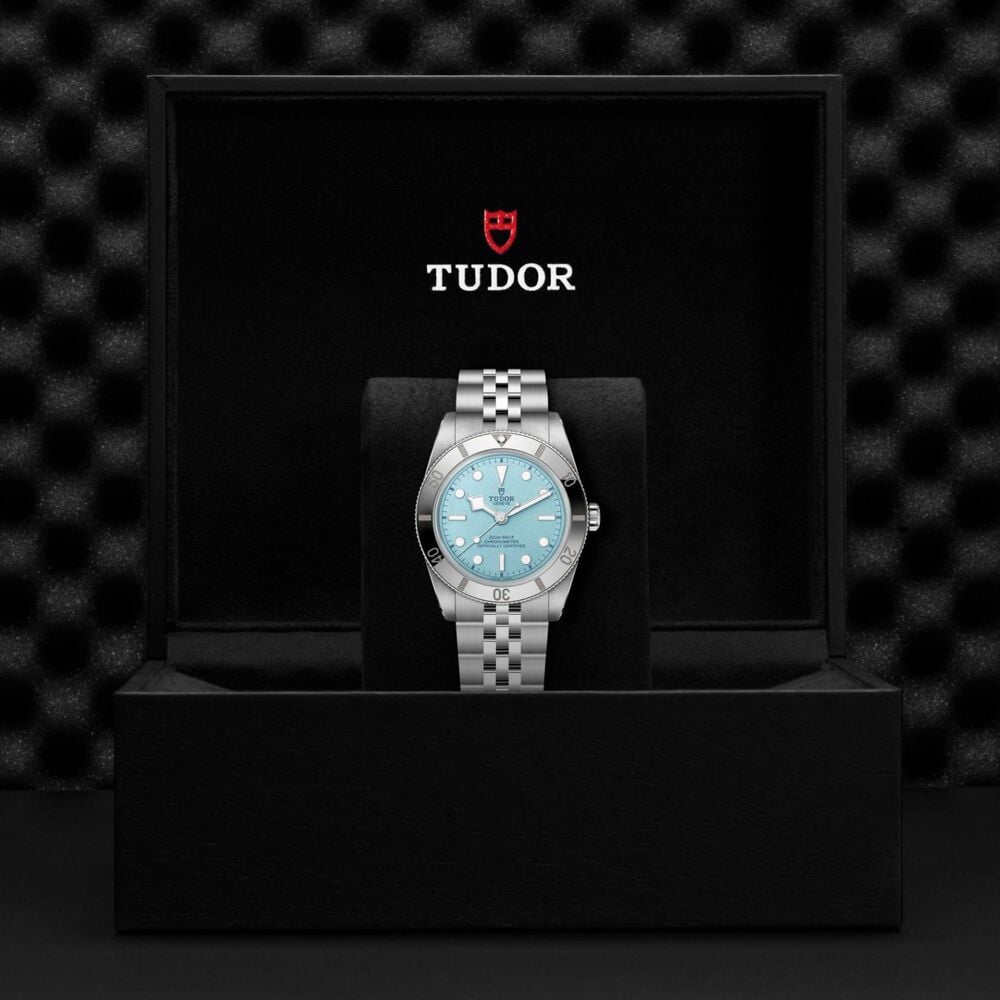 TUDOR Black Bay 54 'Lagoon Blue' 37mm Dial 5-Link Steel Bracelet Watch image number 4