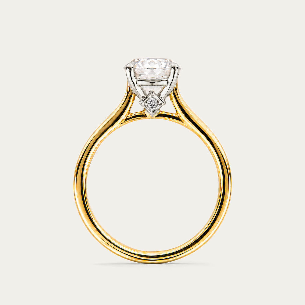 Born NOVA 18ct Yellow Gold 1.50ct Round Lab Grown Diamond Solitaire Ring