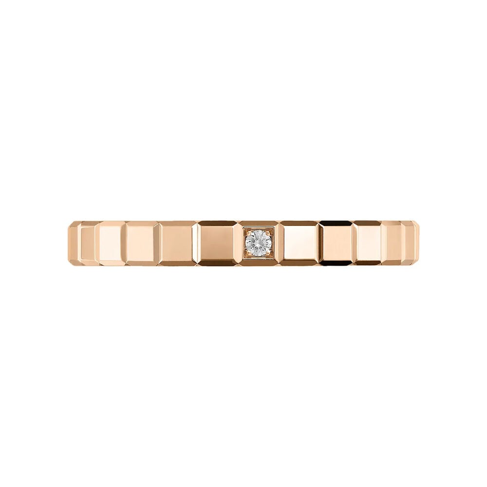 Chopard Ice Cube 0.01ct Diamond 18ct Rose Gold Ring