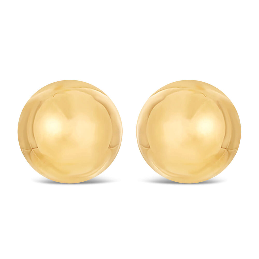 9ct Yellow Gold 3mm Polished Ball Stud Earrings image number 0