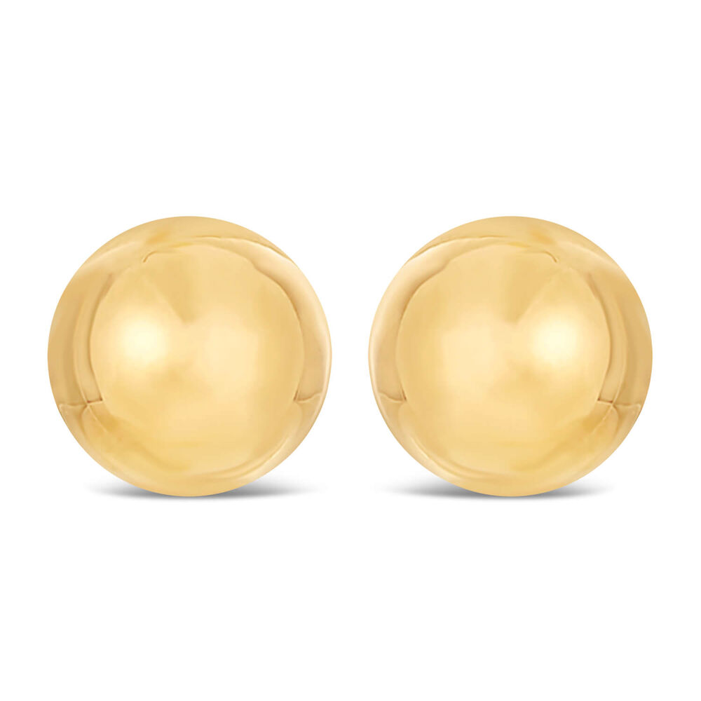 9ct Yellow Gold 3mm Polished Ball Stud Earrings