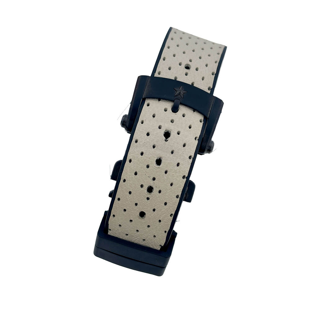 Pre-Owned Zenith El Primero Chronomaster Range Rover 42mm Black Dial Leather Strap Watch image number 2