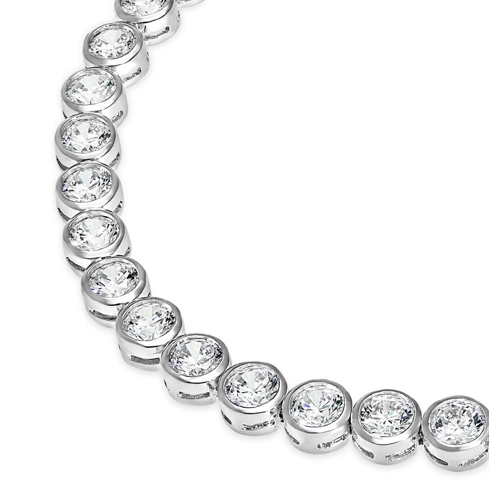 Sterling Silver and Cubic Zirconia Tennis Bracelet