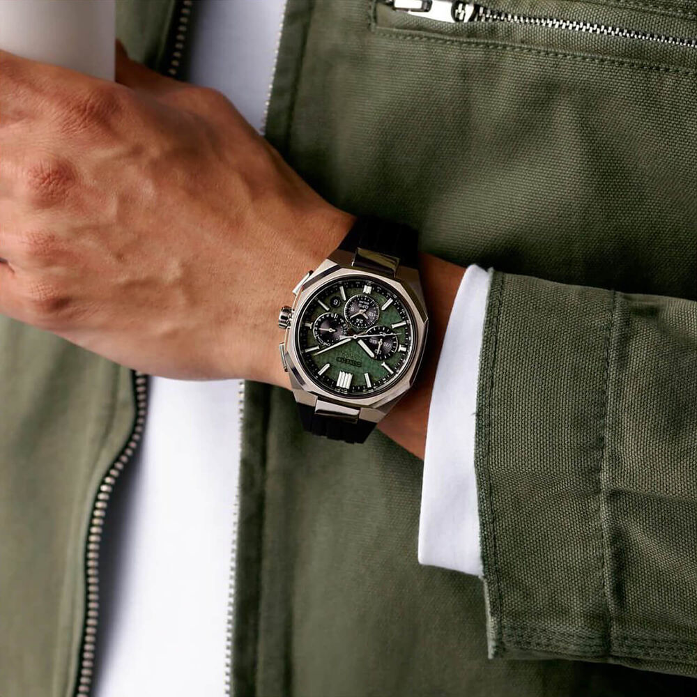 Seiko Astron GPS Solar 2026 Limited Edition Crystal Green Titanium Case & Bracelet Watch